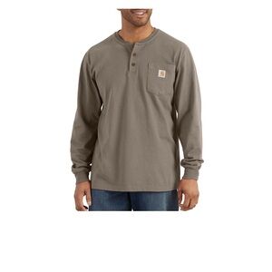 Carhartt K128 - Long Sleeve Henley T-Shirt Large